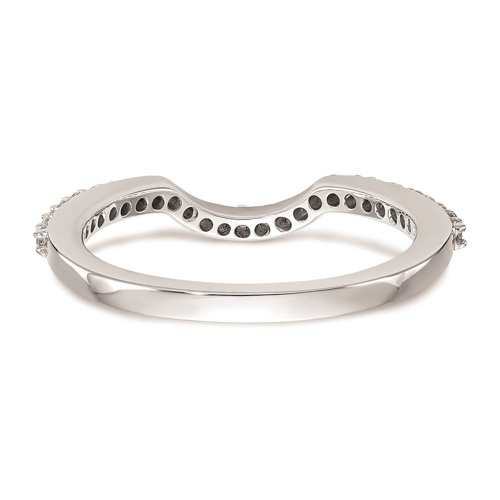 Ehering aus 14K Weißgold mit natürlichen Diamanten
