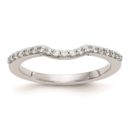 Ehering aus 14K Weißgold mit natürlichen Diamanten