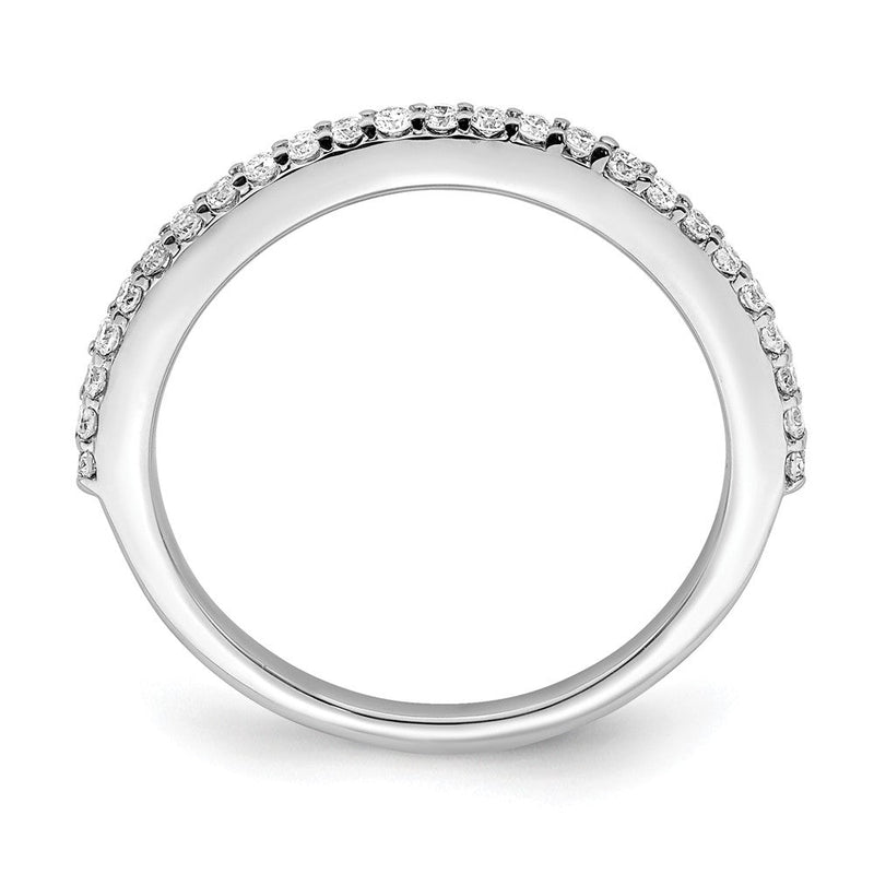 14K Weißgold Ehering mit natürlichen Diamanten, 0,25 ct. Gesamtgewicht