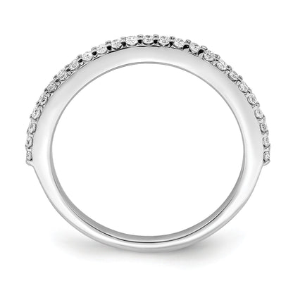 14K Weißgold Ehering mit natürlichen Diamanten, 0,25 ct. Gesamtgewicht