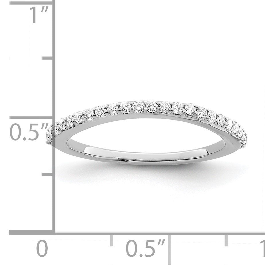 14K Weißgold Ehering mit natürlichen Diamanten, 0,25 ct. Gesamtgewicht