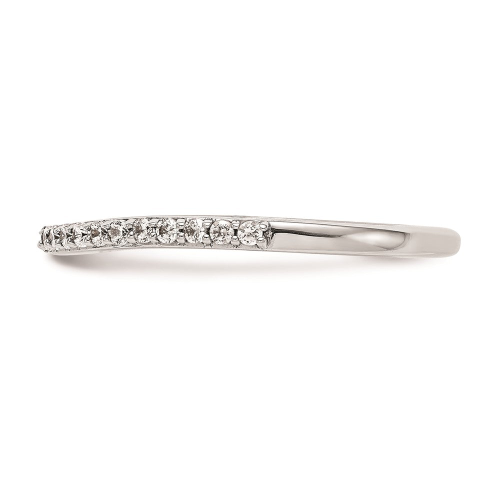 14K Weißgold Ehering mit natürlichen Diamanten