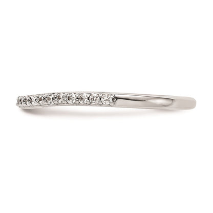 14K Weißgold Ehering mit natürlichen Diamanten