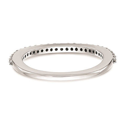 14K Weißgold Ehering mit natürlichen Diamanten