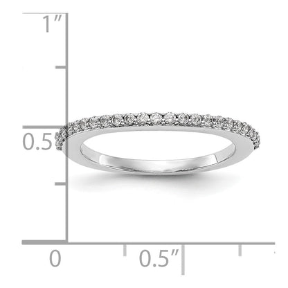 14K Weißgold Ehering mit natürlichen Diamanten