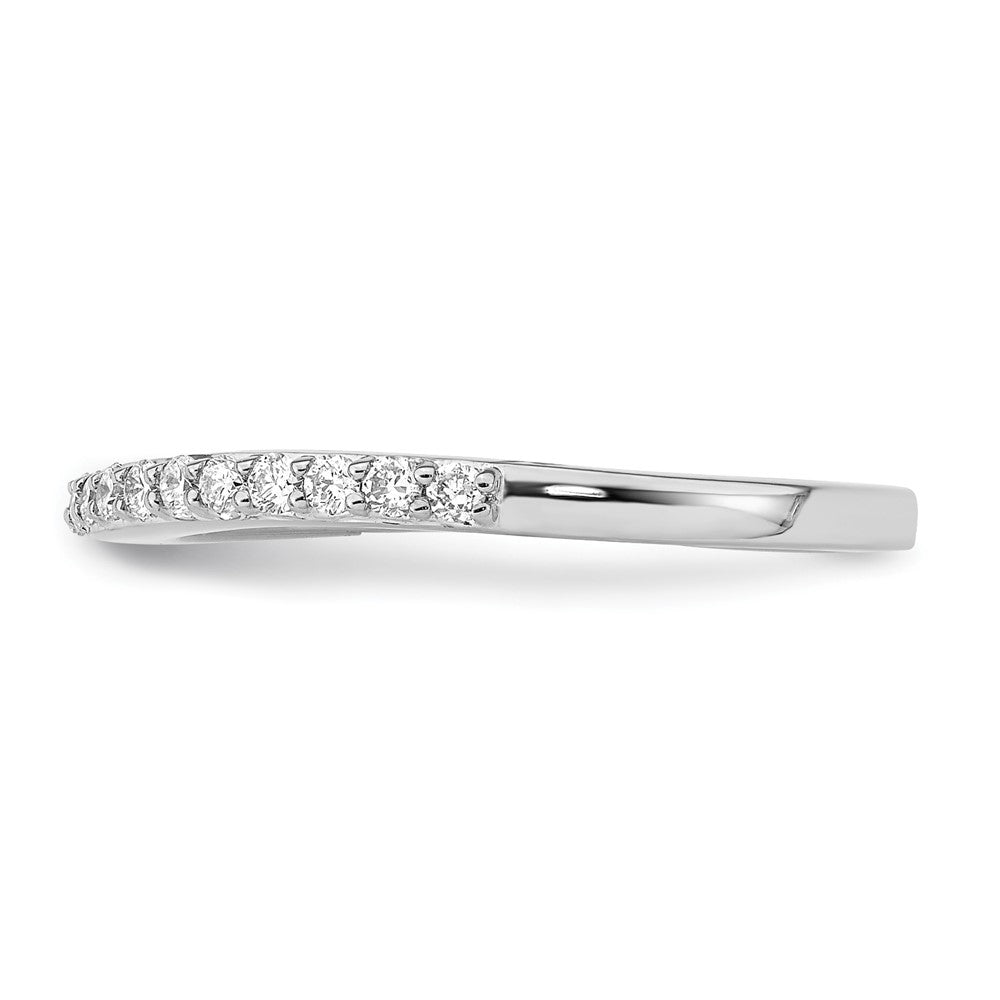 14K Weißgold Ehering mit natürlichen Diamanten