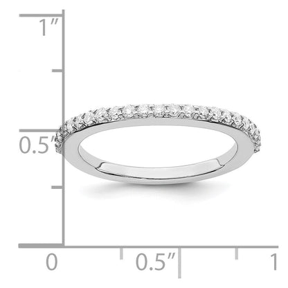 True Origin 14K Weißgold 1/3 Karat Im Labor Gezüchtet Diamant Vs+ F+ Komplett Ehering Ring