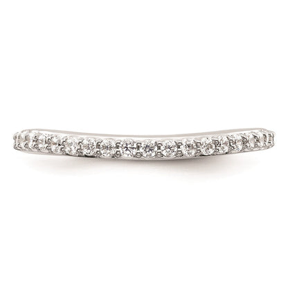 14K Weißgold Ehering mit natürlichen Diamanten