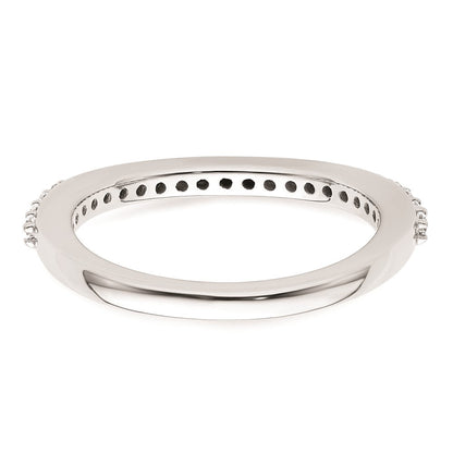 14K Weißgold Ehering mit natürlichen Diamanten