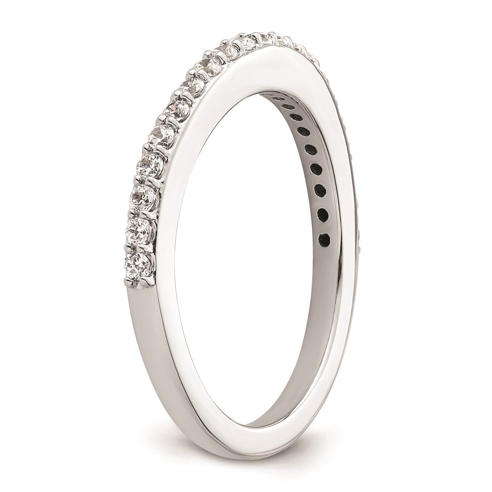 14K Weißgold Ehering mit natürlichen Diamanten