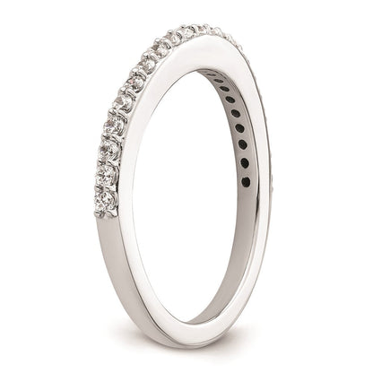14K Weißgold Ehering mit natürlichen Diamanten