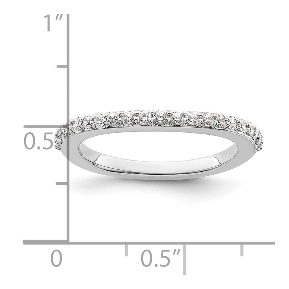 14K Weißgold Ehering mit natürlichen Diamanten