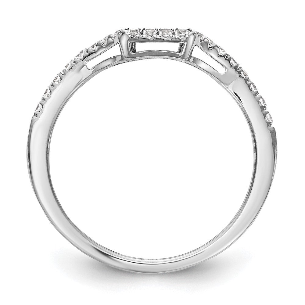 14K Weißgold True Origin 1/5 Karat Im Labor Gezüchtet Diamant Vs D E F Ehering