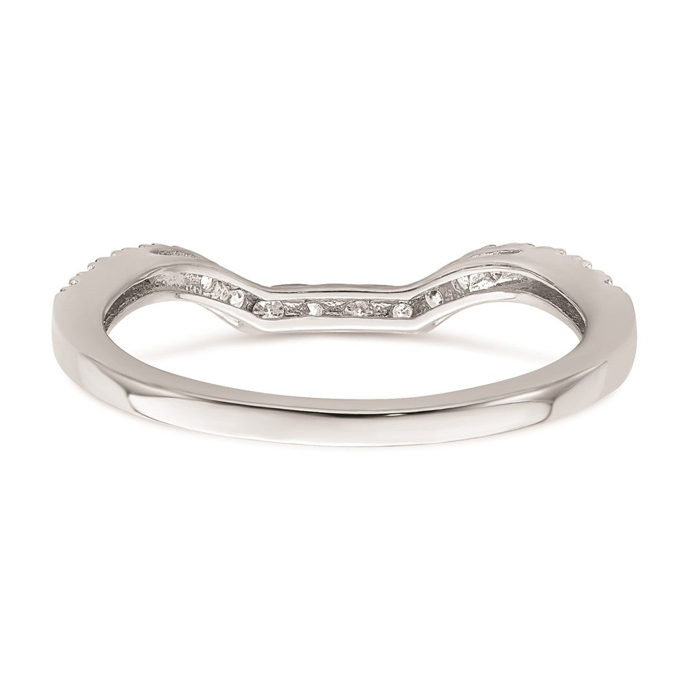 14K Weißgold Ehering mit natürlichen Diamanten