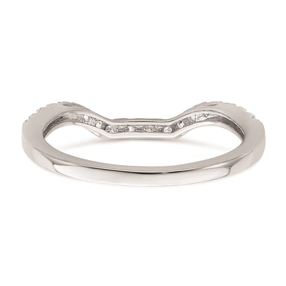 14K Weißgold Ehering mit natürlichen Diamanten