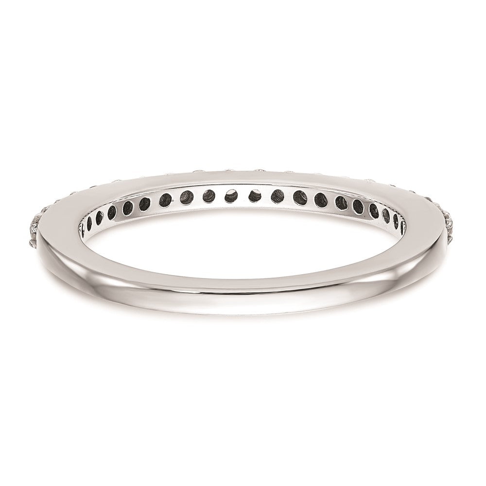 14K Weißgold Ehering mit natürlichen Diamanten