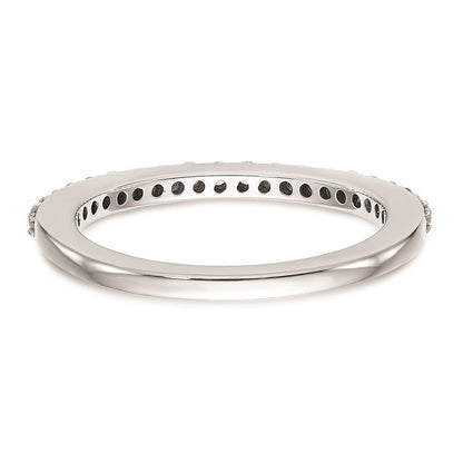 14K Weißgold Ehering mit natürlichen Diamanten