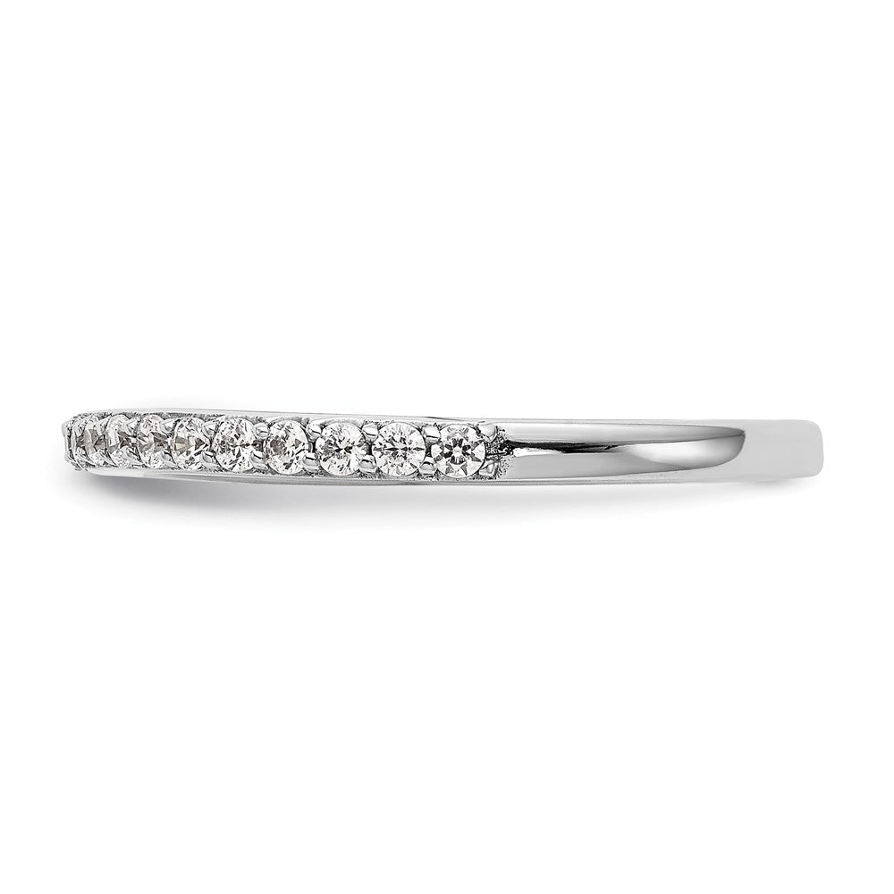 14K Weißgold Ehering mit natürlichen Diamanten