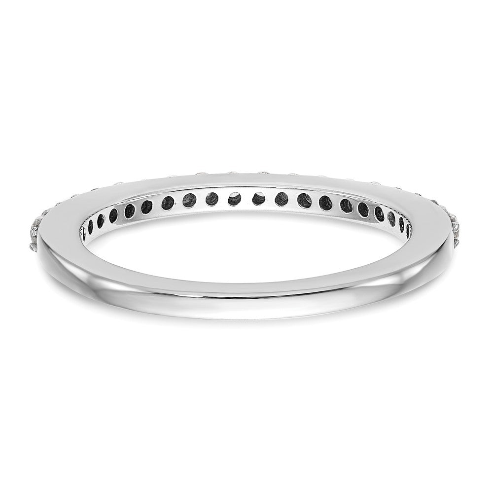 14K Weißgold Ehering mit natürlichen Diamanten
