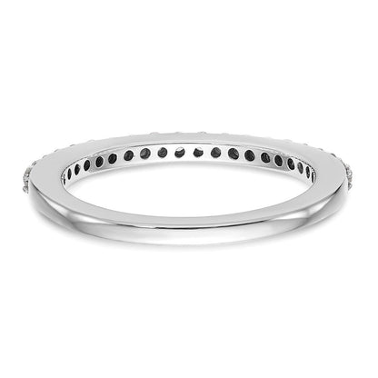 14K Weißgold Ehering mit natürlichen Diamanten