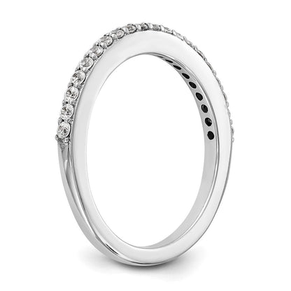 14K Weißgold Ehering mit natürlichen Diamanten