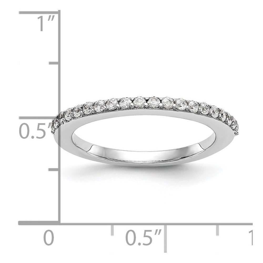 14K Weißgold Ehering mit natürlichen Diamanten