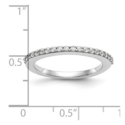 14K Weißgold Ehering mit natürlichen Diamanten