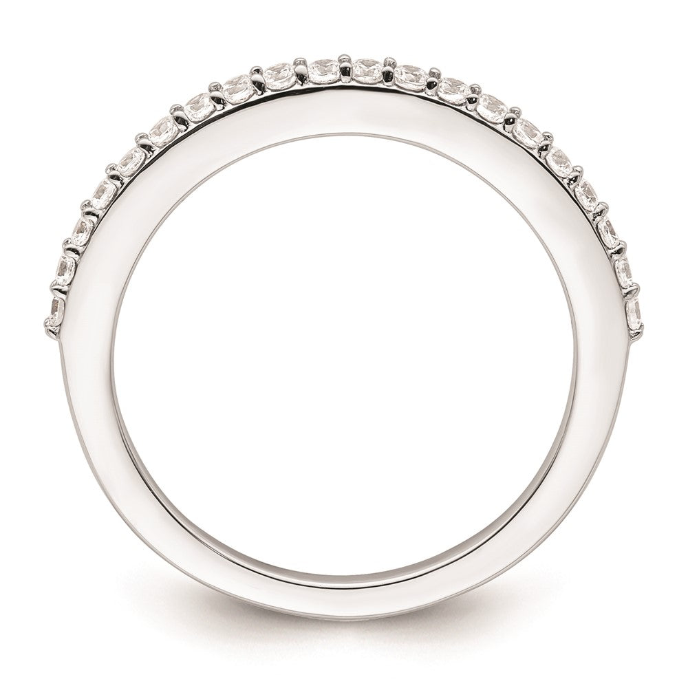 14K Weißgold Ehering mit natürlichen Diamanten