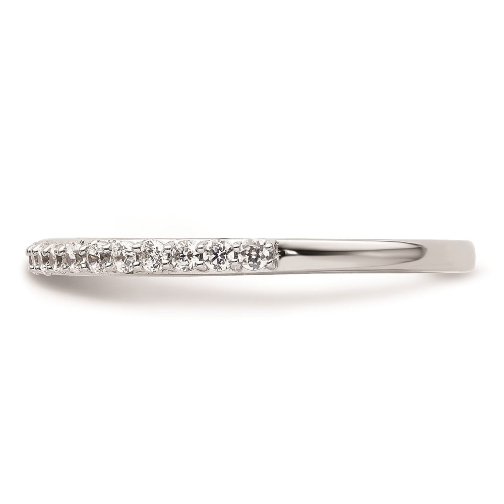 14K Weißgold Ehering mit natürlichen Diamanten