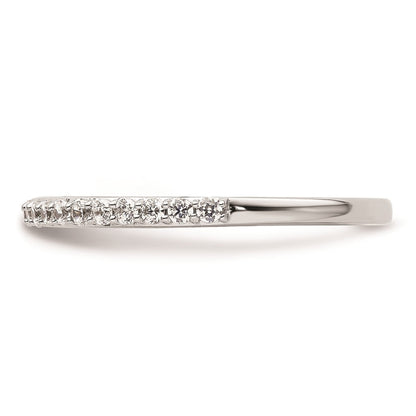 14K Weißgold Ehering mit natürlichen Diamanten
