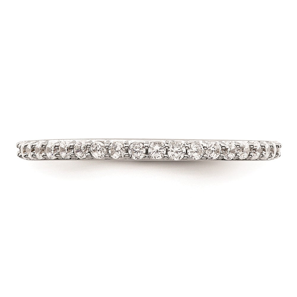14K Weißgold Ehering mit natürlichen Diamanten