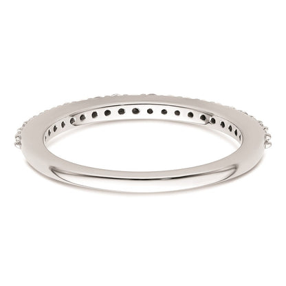 14K Weißgold Ehering mit natürlichen Diamanten