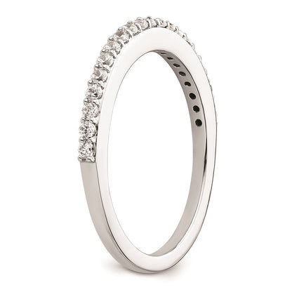 14K Weißgold Ehering mit natürlichen Diamanten