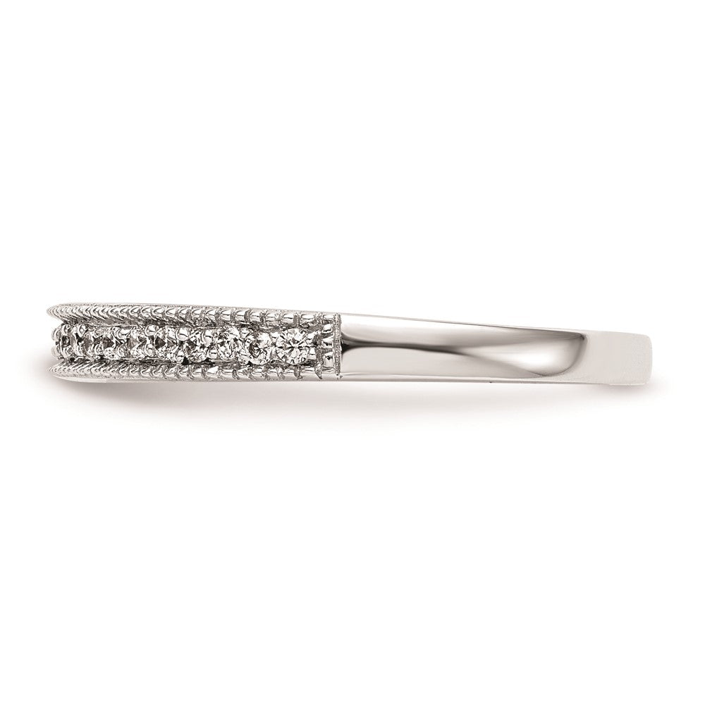 14K Weißgold Ehering mit natürlichen Diamanten