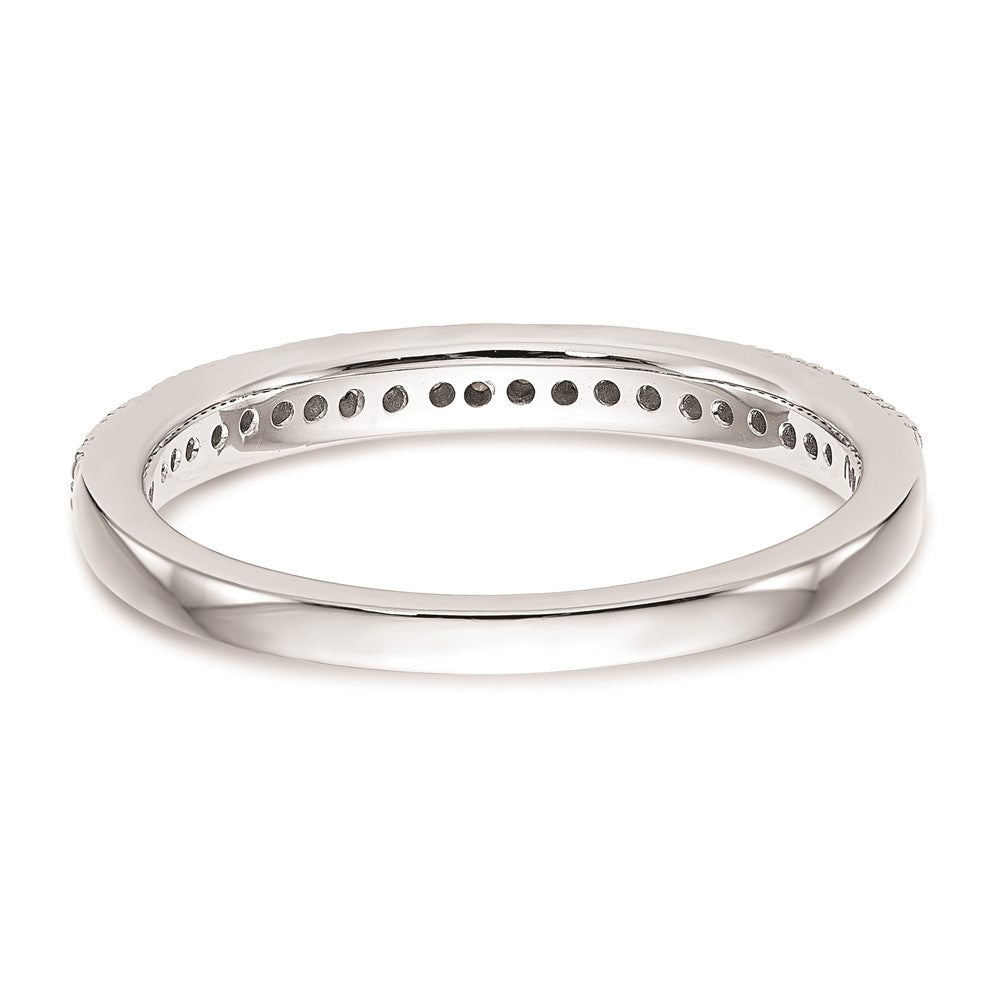 14K Weißgold Ehering mit natürlichen Diamanten