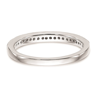 14K Weißgold Ehering mit natürlichen Diamanten