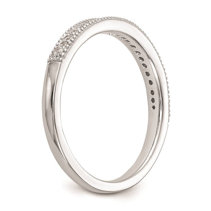 14K Weißgold Ehering mit natürlichen Diamanten