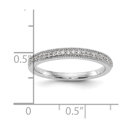 14K Weißgold Ehering mit natürlichen Diamanten