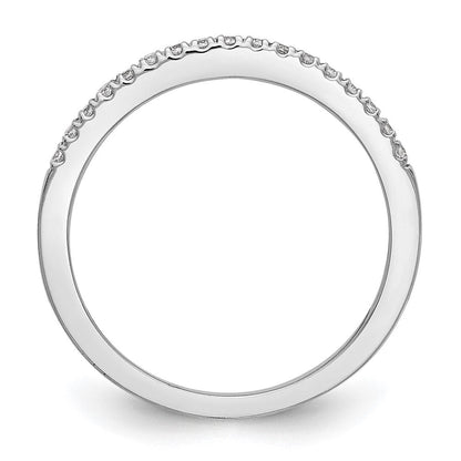 14K Weißgold Ehering mit natürlichen Diamanten
