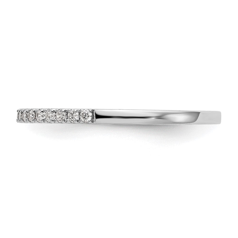 14K Weißgold Ehering mit natürlichen Diamanten