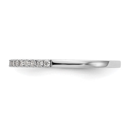14K Weißgold Ehering mit natürlichen Diamanten