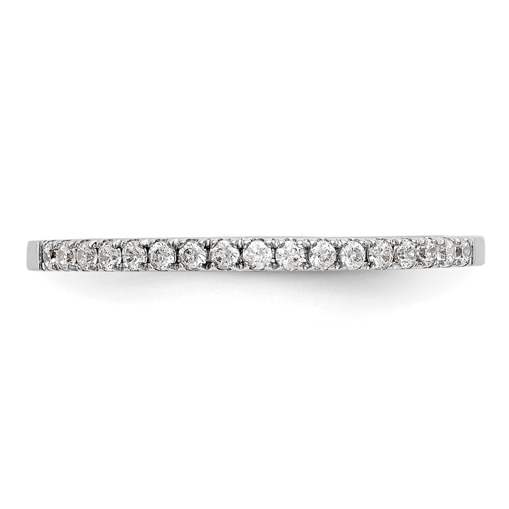 14K Weißgold Ehering mit natürlichen Diamanten