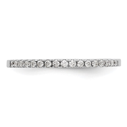 14K Weißgold Ehering mit natürlichen Diamanten