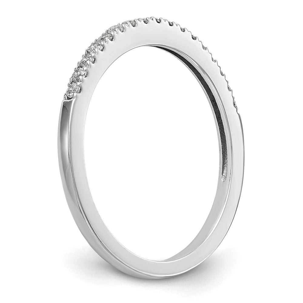 14K Weißgold Ehering mit natürlichen Diamanten