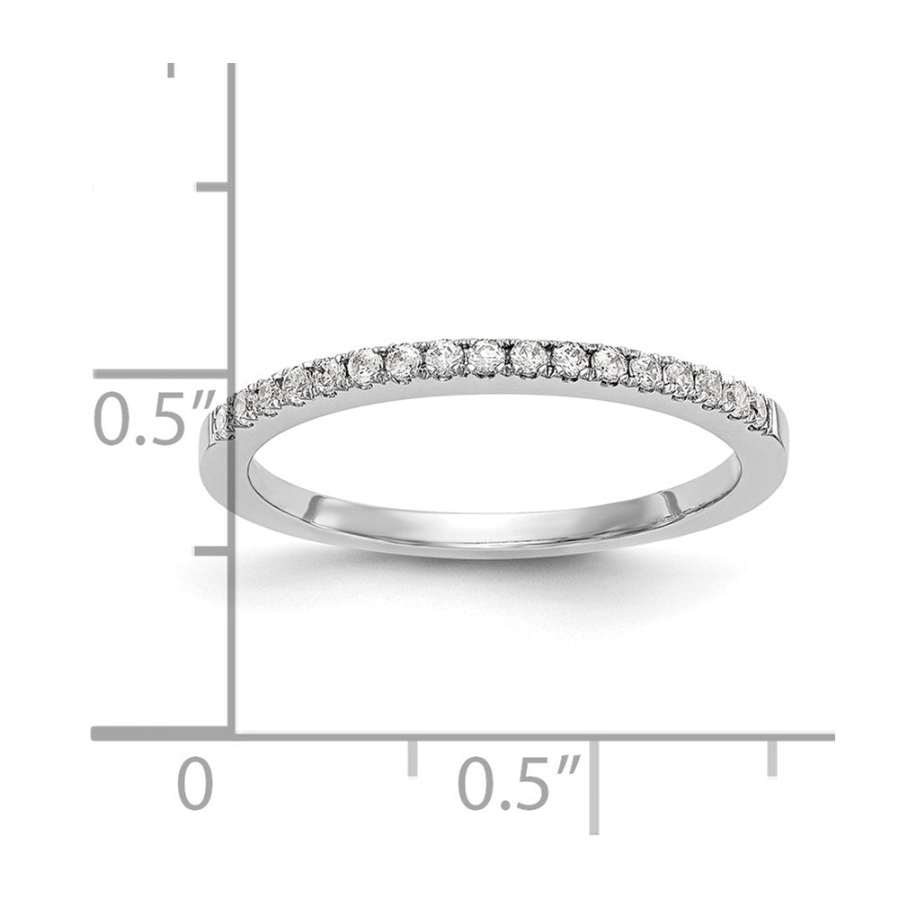14K Weißgold Ehering mit natürlichen Diamanten