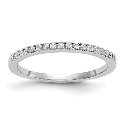 14K Weißgold Ehering mit natürlichen Diamanten