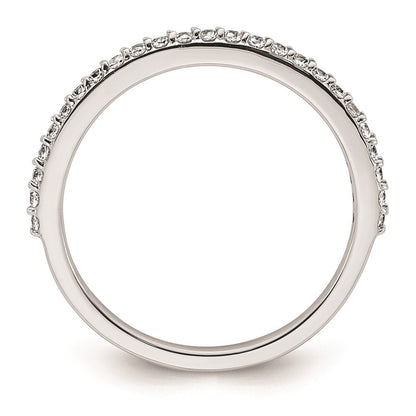 14K Weißgold Ehering mit natürlichen Diamanten 0,25 ct Gesamtgewicht
