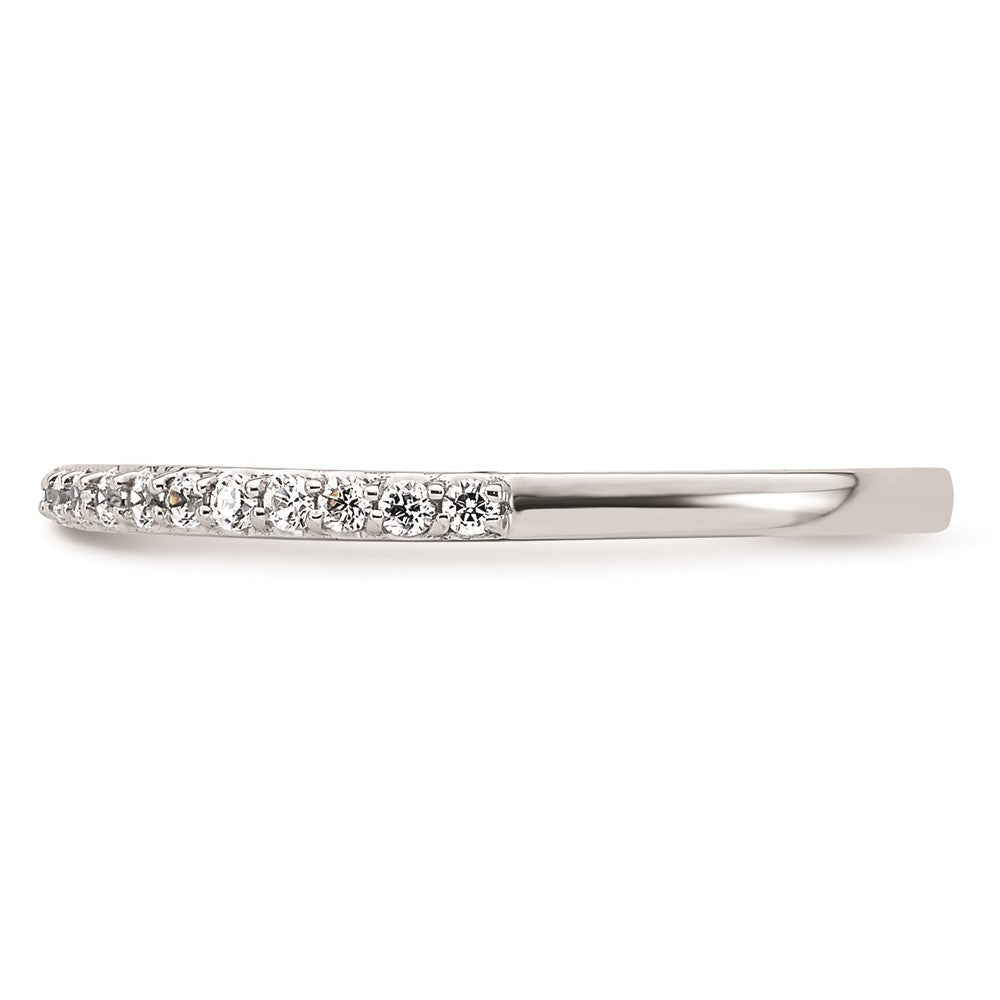 14K Weißgold Ehering mit natürlichen Diamanten 0,25 ct Gesamtgewicht