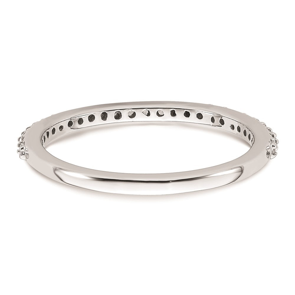 14K Weißgold Ehering mit natürlichen Diamanten 0,25 ct Gesamtgewicht