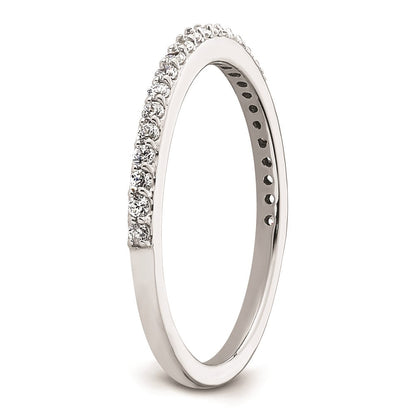14K Weißgold Ehering mit natürlichen Diamanten 0,25 ct Gesamtgewicht
